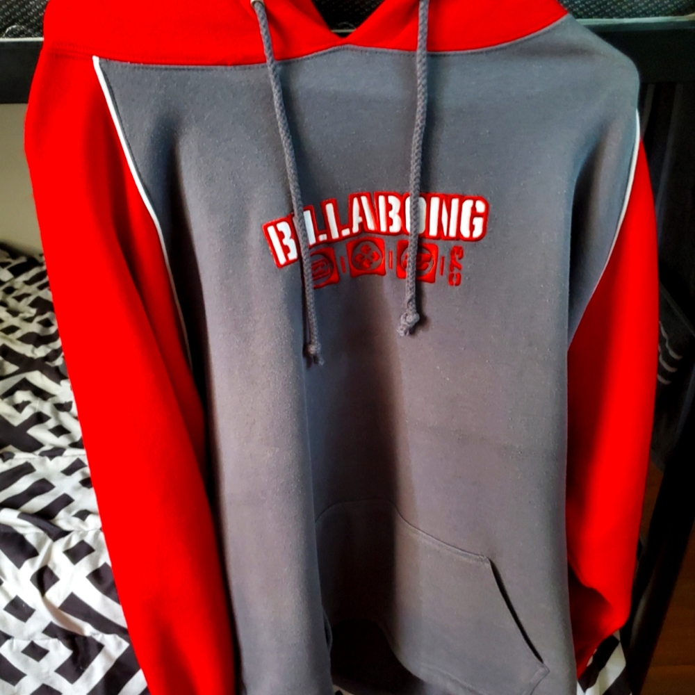 Billabong Hoodie excellent Grey/Red XL